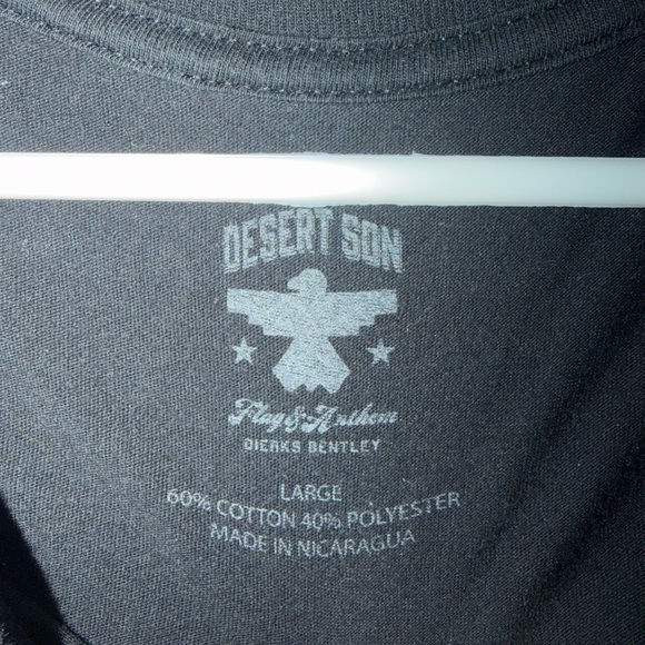 Desert Son Dierks Bentley American Flag Eagle Graphic T-Shirt Women’s LG Country - Picture 2 of 3